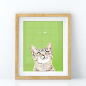 Custom Pet Portrait | Dog Portrait | Cat Portrait | Portrait from Photo | Peekaboo Pet | Pet Memorial Gift | Pet Art | Pet Art Print