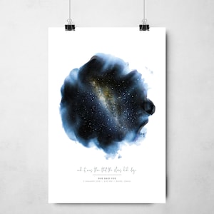 Personalisierte Sternenkarte Geschenk | Nachthimmel Poster | Benutzerdefinierte Sternenkarte | Sternenkarte Poster | Sternbild Kunst | Himmel Karte Kunst | Jubiläumsgeschenk