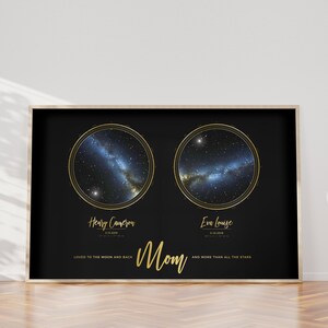 Regalo mappa stellare personalizzata / Stampa cielo notturno / Mappa stellare personalizzata / Poster mappa stellare / Regalo per la festa della mamma / Regalo per la mamma / Regalo di compleanno per la mamma