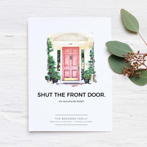 New Address Card | Moving Announcement | Custom House Portrait | Home Illustration | Watercolor Home Portrait | Just Moved | We&#39;ve Moved