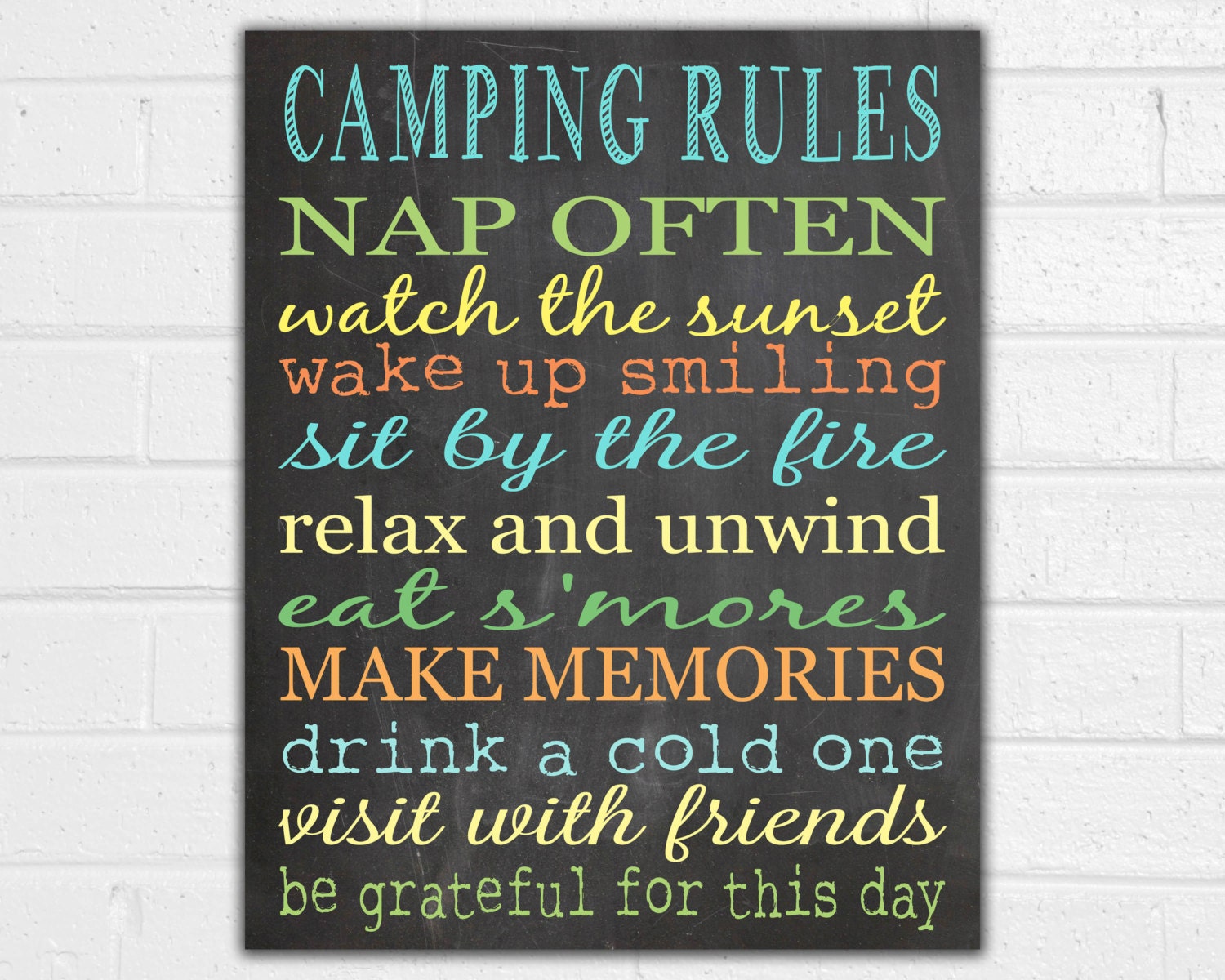 Camping rules