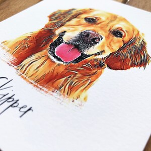 Custom Father in Law Gift of his Dog. This Pet Portrait is the Perfect Father Daughter Gift for Dads Birthday or Fathers Day. image 8