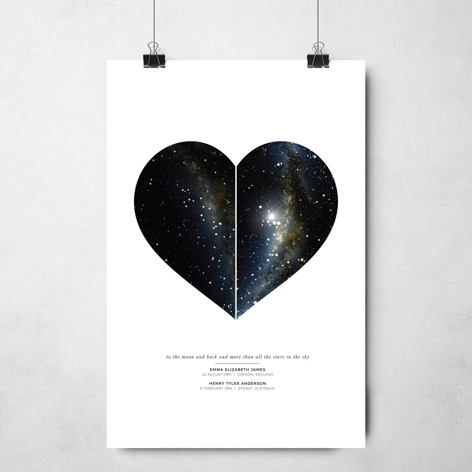 Personalized Star Map | Night Sky Print | Custom Star Chart | Star Map Poster | Constellation Art | Sky Map Art | Anniversary Wedding Gift