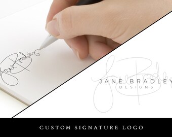 Custom Logo Design - Handwritten Logo - Signature Logo - Photography Logo Design Package - Branding - Business Logo - Handwritten Logo