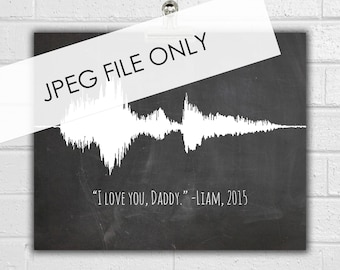 Custom Sound Wave Art Print JPEG FILE ONLY
