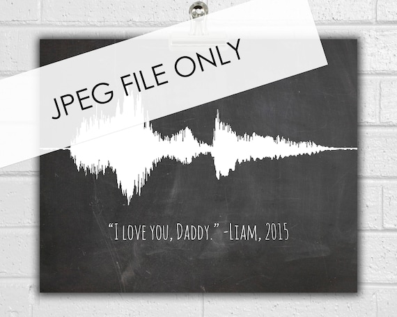 Custom Sound Wave Art Print JPEG FILE ONLY