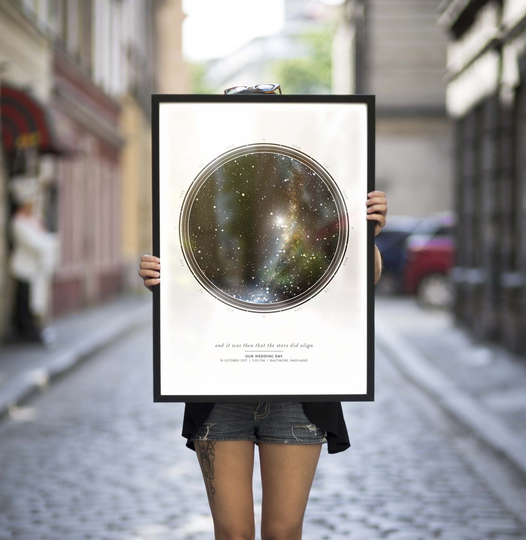Personalized Star Map Gift | Night Sky Print | Custom Star Chart | Star ...