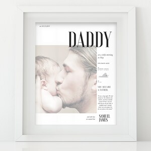 Father&#39;s Day Gift | Custom Photo Gift Idea | Daddy Photo Print | Gift for Dad | Father&#39;s Day Print | First Father&#39;s Day Gift | Daddy Gifts