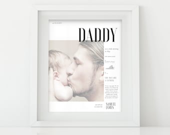 Father's Day Gift | Custom Photo Gift Idea | Daddy Photo Print | Gift for Dad | Father's Day Print | First Father's Day Gift | Daddy Gifts