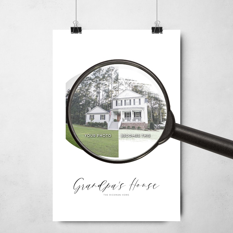 Custom House Portrait Housewarming Gift First Home Gift Home Illustration Home Portrait Pen Realtor Closing Gift Home Art image 9