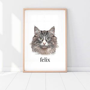 Retrato de mascota personalizado / Retrato de perro / Retrato de gato / Retrato de foto / Peekaboo Pet / Pet Memorial Gift / Pet Art / Pet Art Print imagen 2