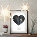 Star Map by Date in Heart Shape Design. This Star Map Print is the Perfect Custom Star Chart Gift for Couples. 