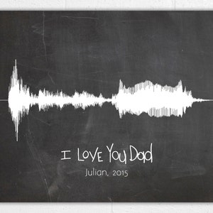 Custom Sound Wave Art Print - Voice Wave - Personalized Valentine&#39;s Day - Handwriting Gift - Birthday Mother&#39;s Day Father&#39;s Day Anniversary