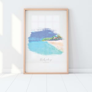 Winter Wedding Venue Illustration is the Perfect Venue Watercolor Wedding Gift