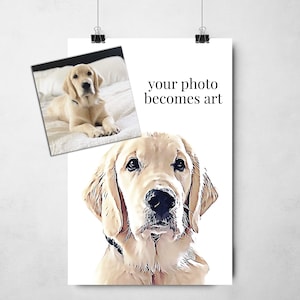 Retrato de mascota personalizado / Retrato de perro / Retrato de gato / Retrato de foto / Peekaboo Pet / Pet Memorial Gift / Pet Art / Pet Art Print imagen 7