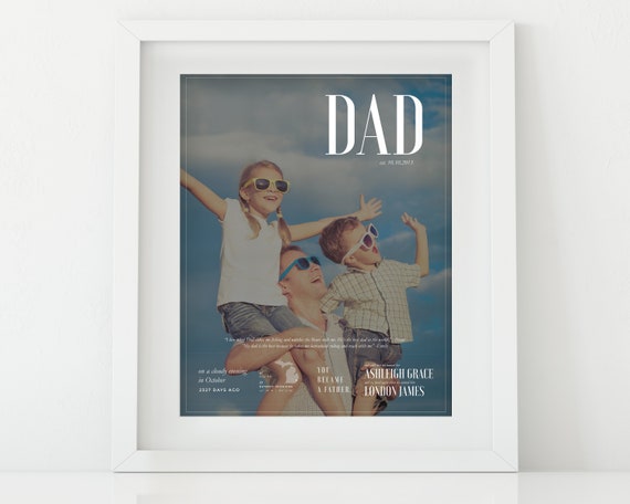 Father's Day Gift Custom Photo Gift Idea Daddy Photo Print Gift for Dad  Father's Day Print First Father's Day Gift Daddy Gifts -  Canada