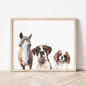 Custom Pet Portrait | Dog Portrait | Cat Portrait | Portrait from Photo | Peekaboo Pet | Pet Memorial Gift | Pet Art | Pet Art Print