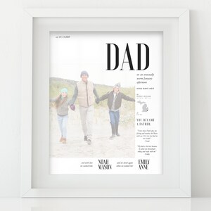 Father&#39;s Day Gift | Custom Photo Gift Idea | Daddy Photo Print | Gift for Dad | Father&#39;s Day Print | First Father&#39;s Day Gift | Daddy Gifts