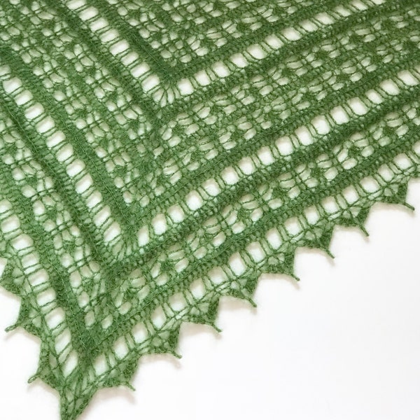 PDF Crochet Shawl Pattern - Laughter Lines - DK, fingering, 4 ply. laceweight