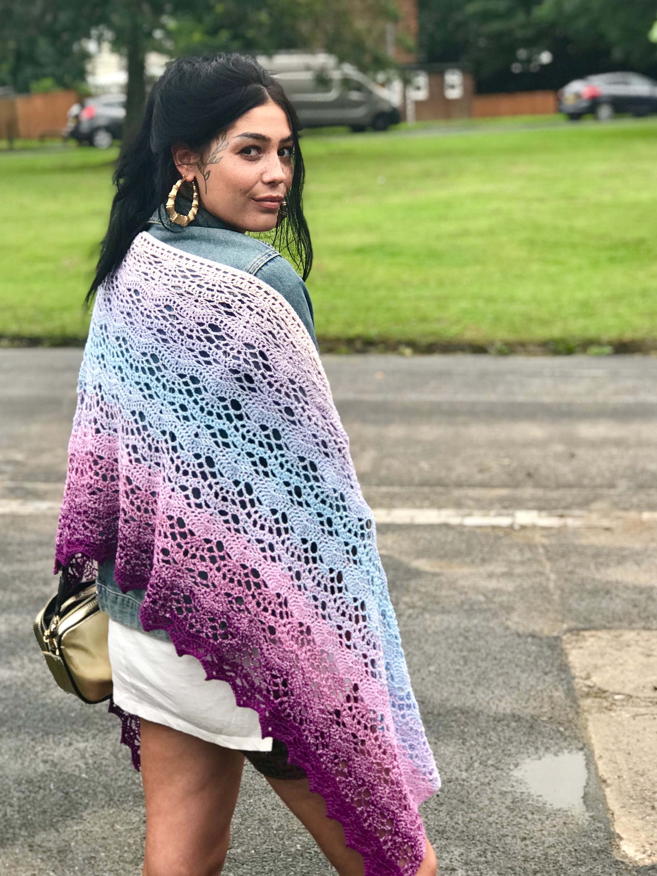 Side Waves - Crochet Shawl/wrap PDF Pattern Download - Etsy