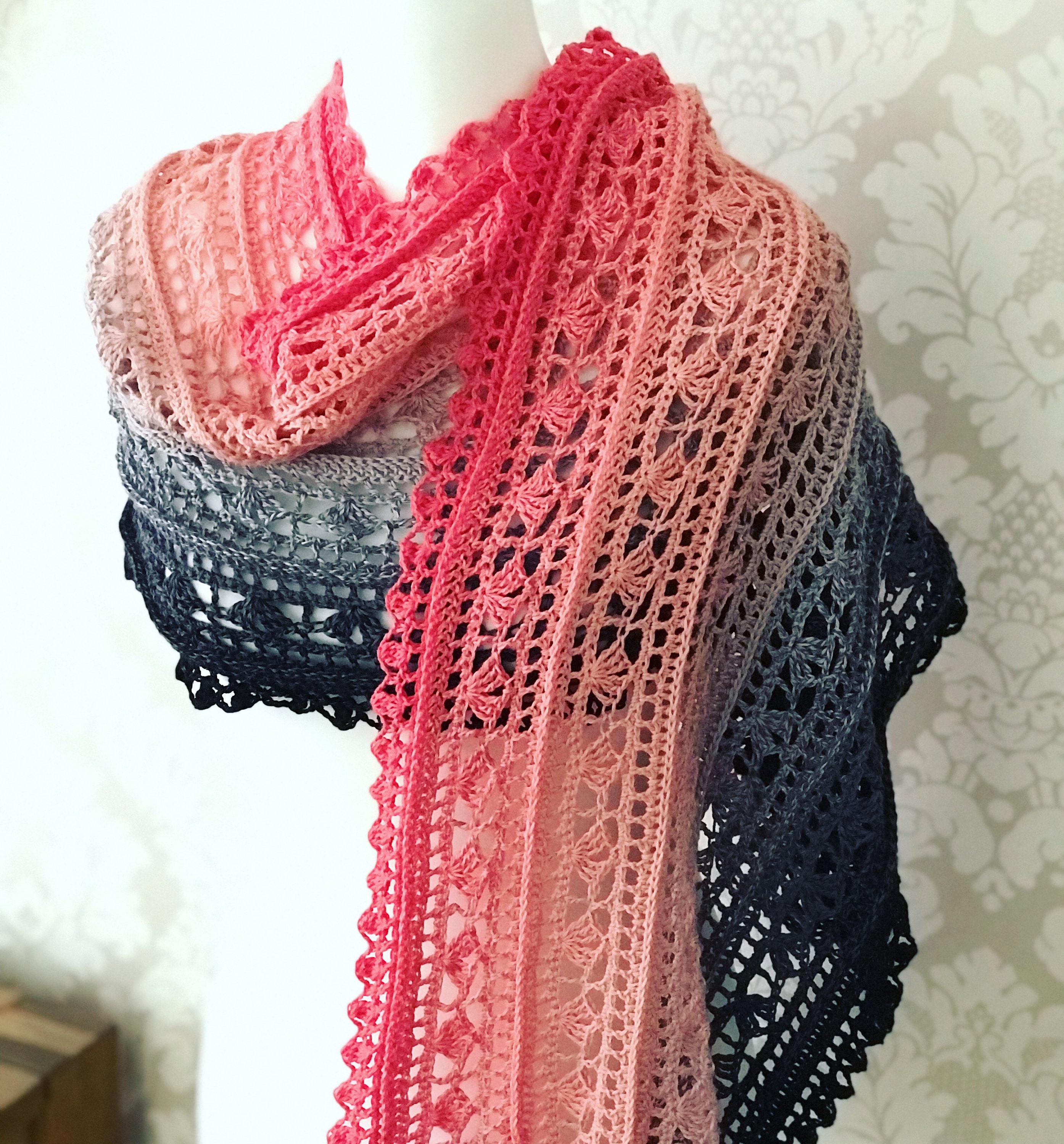 Châle Femme Tricoté Avec Perles - Neuf Avec étiquettes - Taille Unique