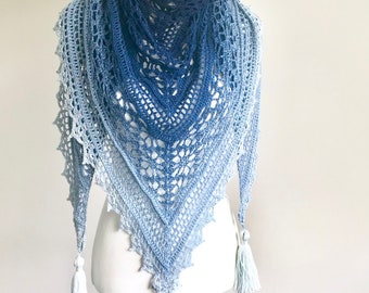 Rainforest Retreat - Crochet Shawl PDF Pattern Digital Download