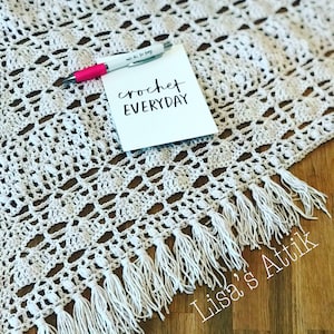PDF Crochet Shawl Pattern - Crazy Lace Sea