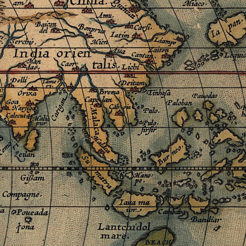 ortelius map of the world ortelius map of the world