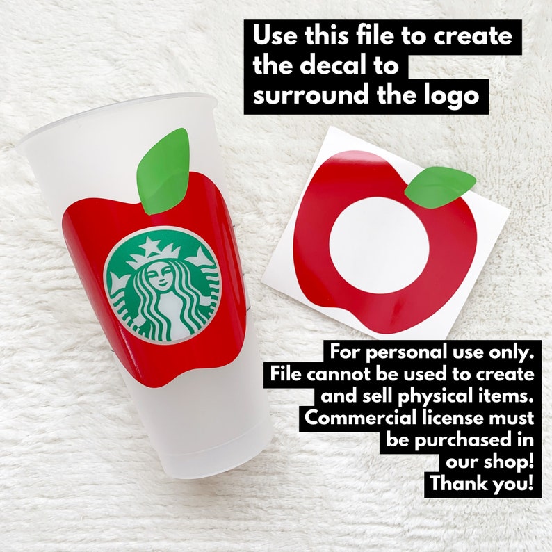 Download Starbucks Cup Apple SVG/ PNG/ .Studio PERSONAL use Cut ...