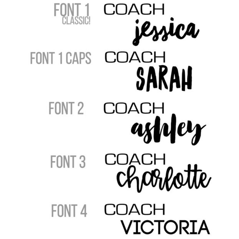 Personalized COACH Name Decal Beachbody Coach Custom Name Etsy UK