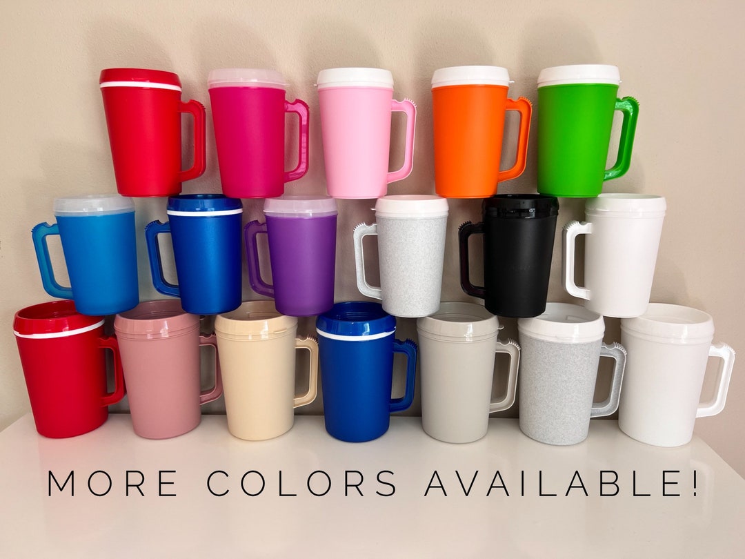 22oz or 34oz MEGA MUG Double Wall Insulated Hot/cold Thermos Etsy