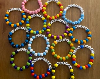 Bracelet d'amitié inspiré d'une princesse et d'un super-héros, bracelets personnalisés, soirées point lilo, cadeaux pour cadeaux
