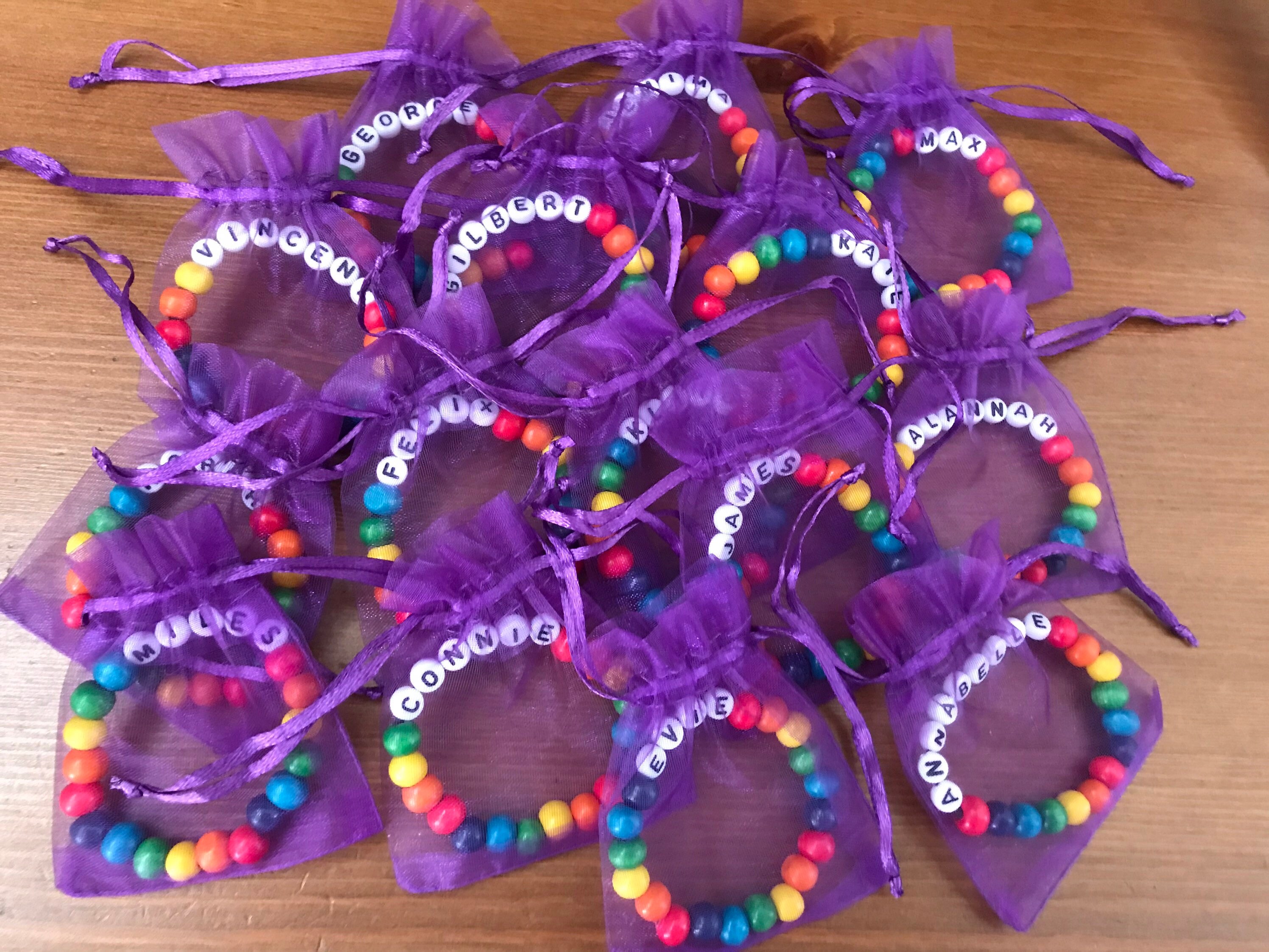 Child's Personalised Bracelet With a Gift Bag Party Etsy UK