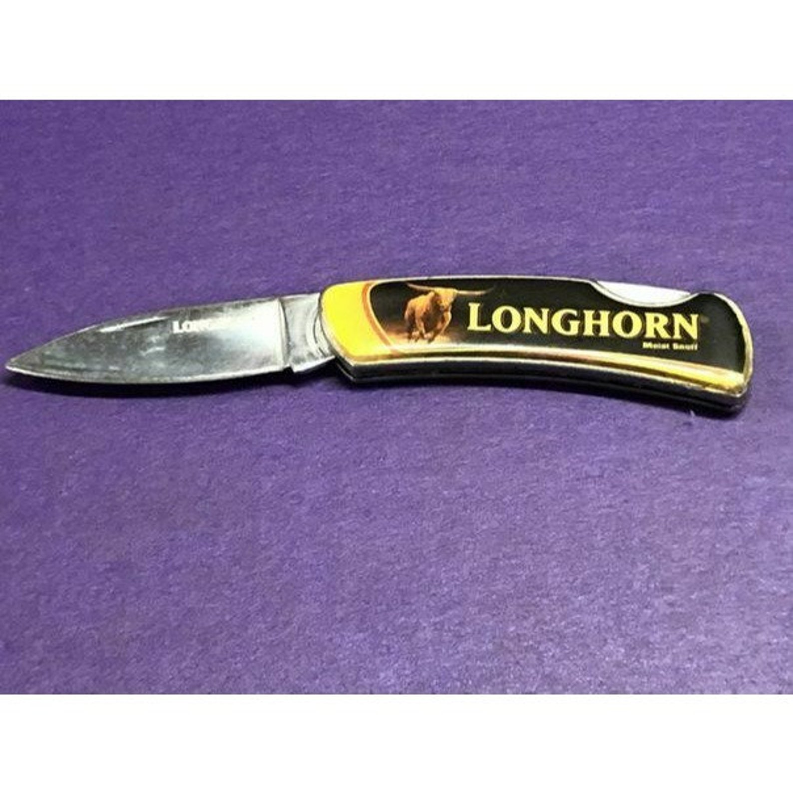 Longhorn Moist Snuff 3 folding pocket knife Etsy
