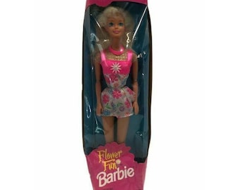 1996 Mattel Flower Fun Barbie NEW NRFB