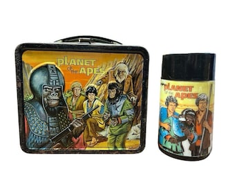 Planet of the Apes Metal Lunchbox with Thermos Aladdin VINTAGE 1974