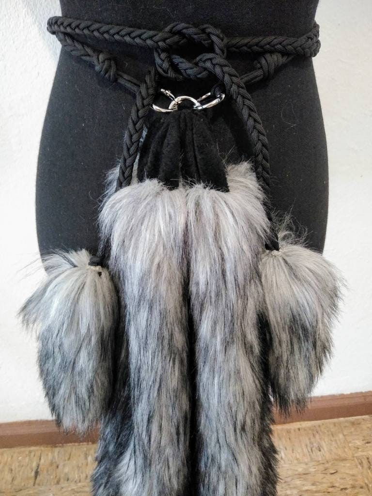 Faux Fur Tail & Belts Etsy
