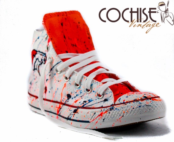 Denver Broncos Custom Airbrush Converse 