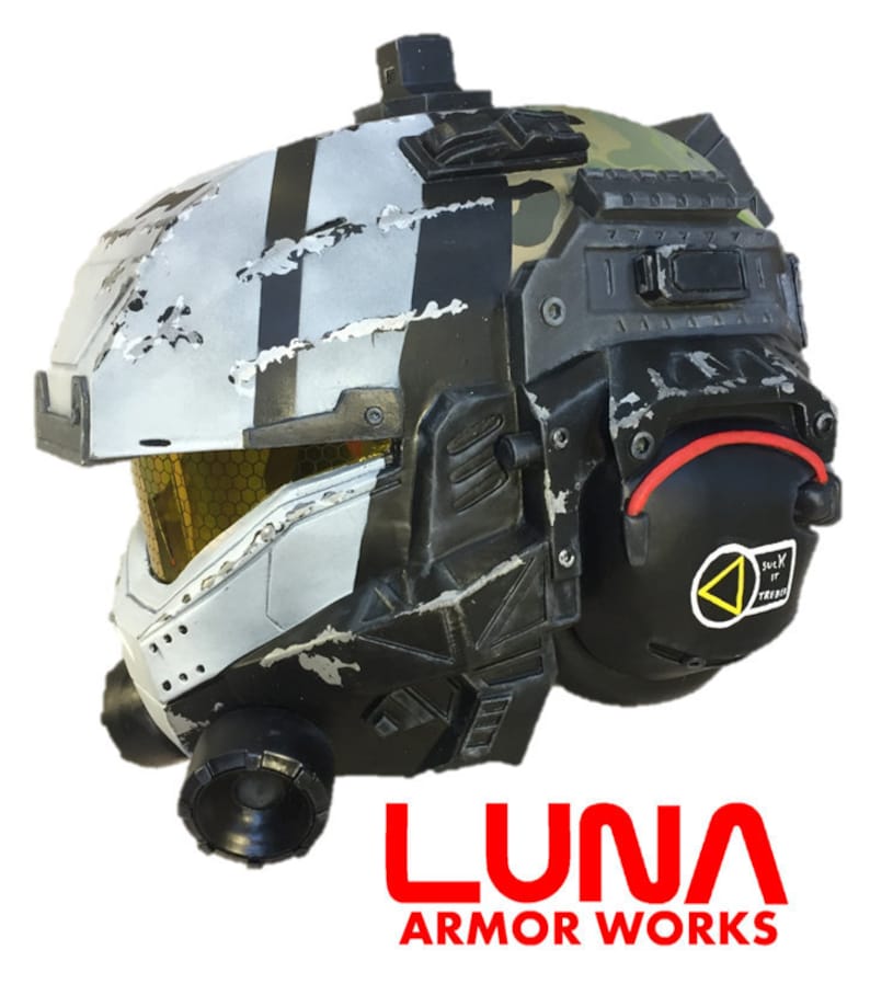 Titanfall 2 Pulse Pilot Helmet kit. Unpainted and trimmed Etsy