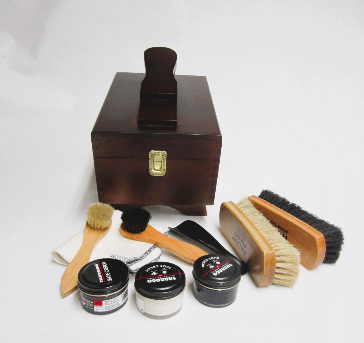 Executive Horsehair Polish Applicator Brush Set