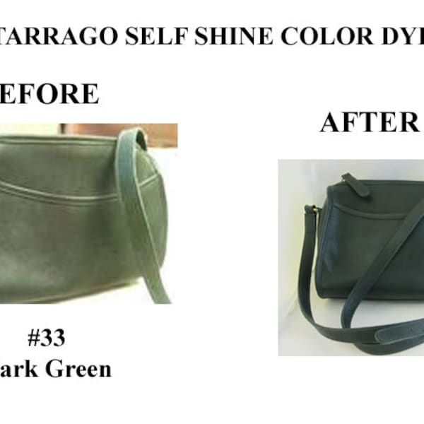 Dark Green #33 Tarrago Self Shine Leather Dye