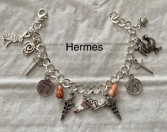 Hermes Messenger of the Gods Charm Bracelet 