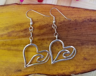 Love in an ocean wave earrings