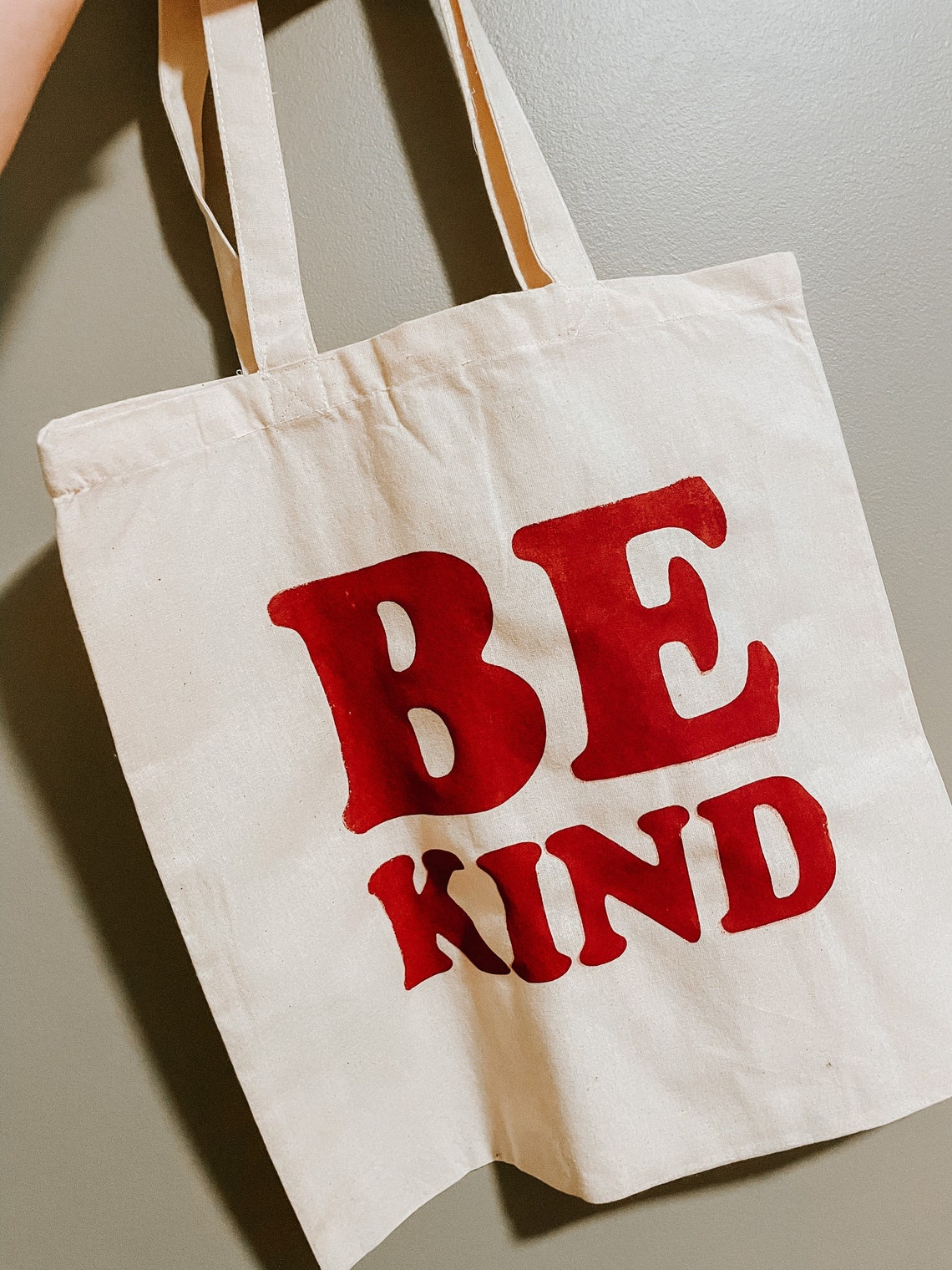 Be Kind Tote Bag Canvas Bag Reusable Grocery Bag Handbag Tote Produce