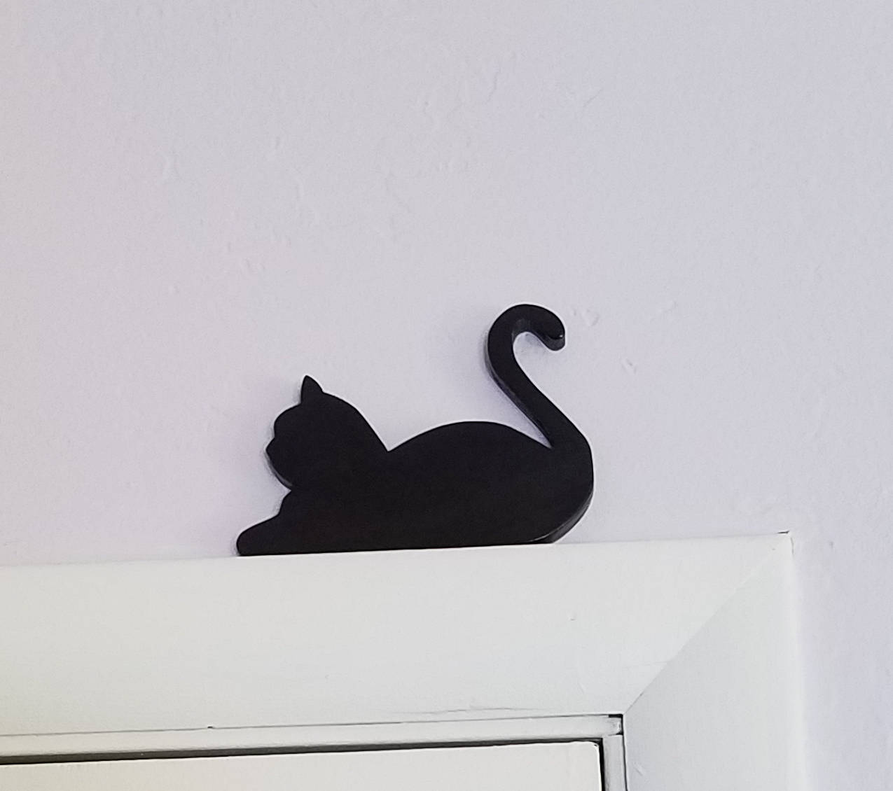 Cat Decor Door Frame Black Resting Multiple Colors Etsy