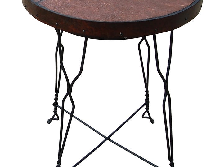 Wrap up 171: A natural stone topped accent table.
