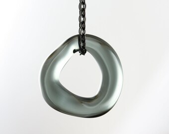 Organic Circle Pendant grey