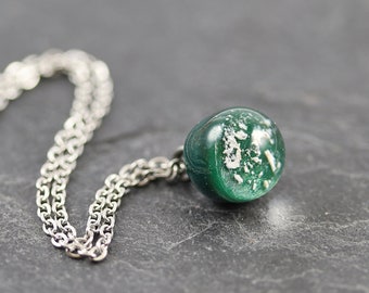 Ash Jewelry Memorial Jewelry Mini Necklace Borosilicate Glass Ashes - Memorial of Deceased Pet - Urn - Glass