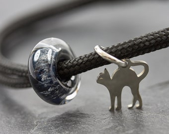Ascheschmuck gift for cat Tierhaarschmuck Armband  - Andenken an verstorbenes Haustier - Urne - Glas