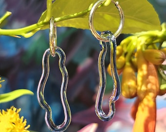 Earrings Flow light blue